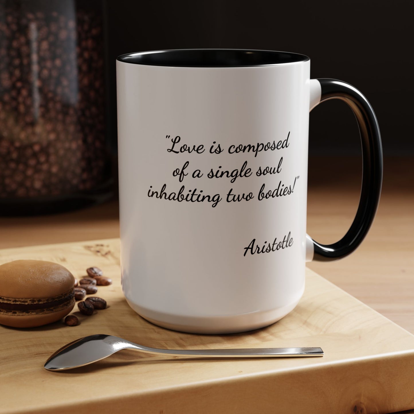 Romantic Coffee Mug — with Aristotle Quote
