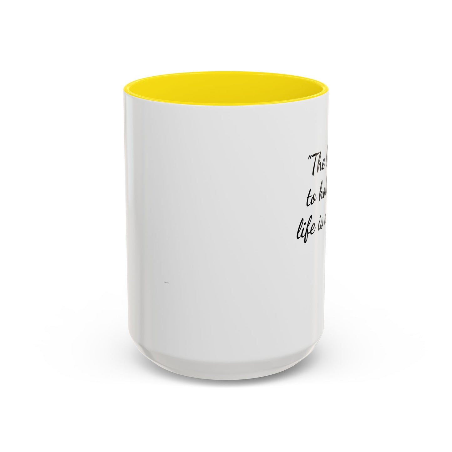 Romantic Coffee Mug — "The best thing to hold onto in life is each other" Audrey Hepburn Quote