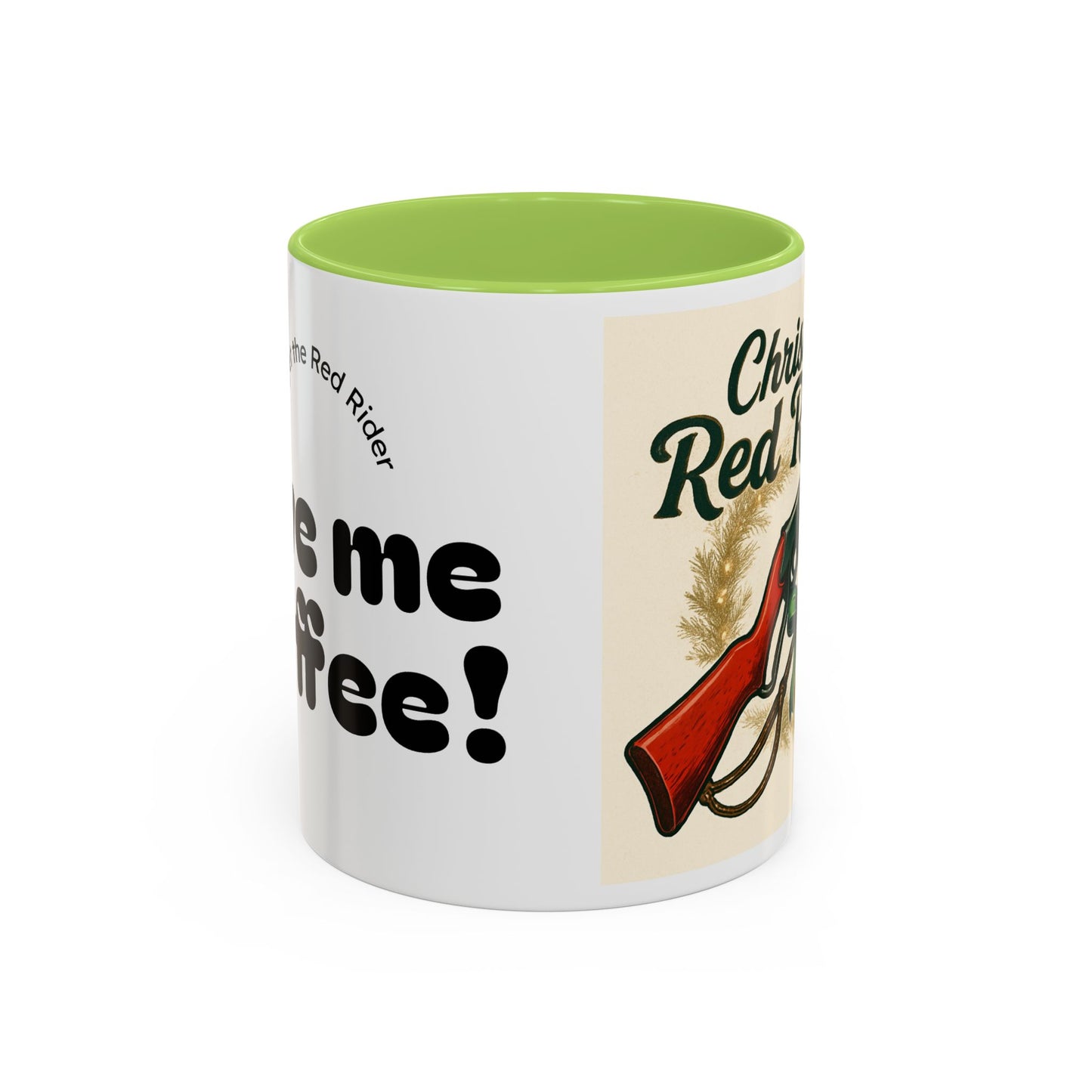 Christmas Red Rider Coffee Mug - Hilarious Gift for Gun Enthusiasts, Coffee Lovers, Holiday Mugs, Funny Gag Gifts, Festive Drinkware